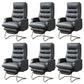 Modern Armless Office Chair No Wheels Leather No Distressing Ergonomic Chair