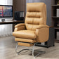 Modern Armless Office Chair No Wheels Leather No Distressing Ergonomic Chair