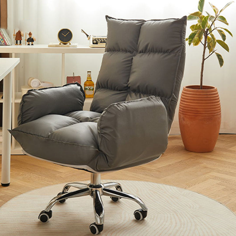 Modern Desk Chair Slide Adjustable Seat Height Office Chair with Wheels