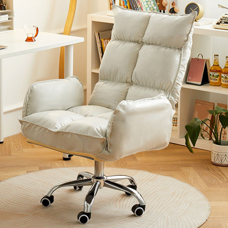 Silla de escritorio moderna deslizamiento de asiento ajustable altura de la oficina con ruedas