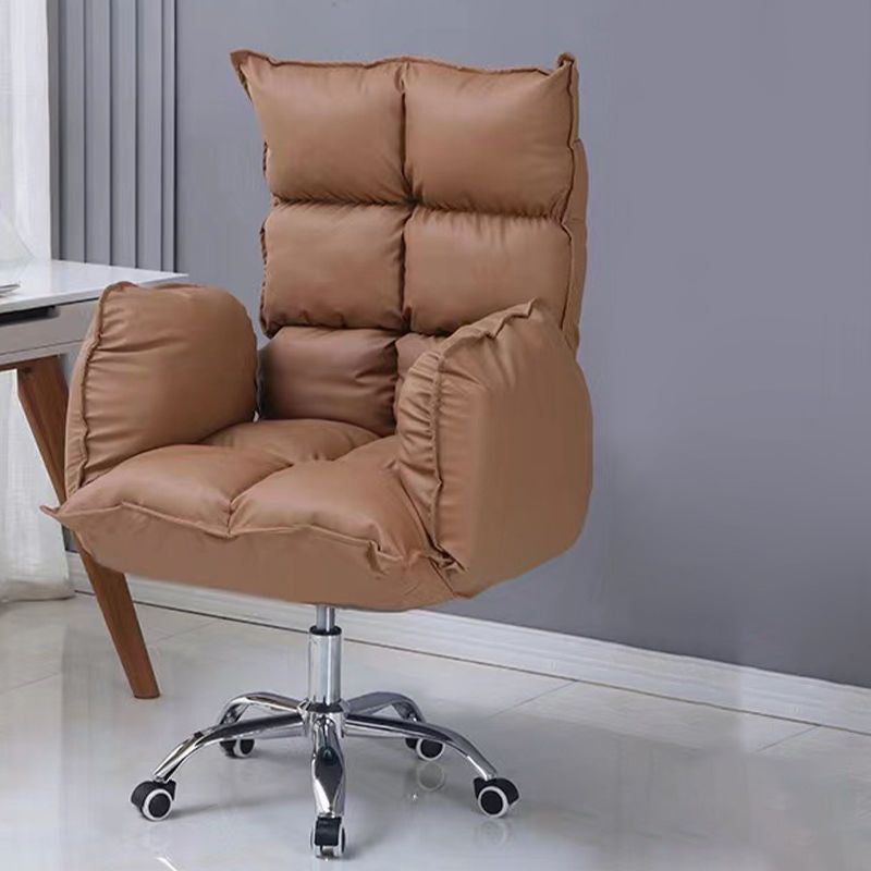 Silla de escritorio moderna deslizamiento de asiento ajustable altura de la oficina con ruedas