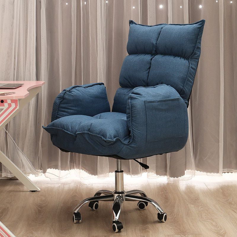 Silla de escritorio moderna deslizamiento de asiento ajustable altura de la oficina con ruedas