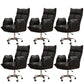 Modern Desk Chair Slide Adjustable Seat Height Office Chair with Wheels