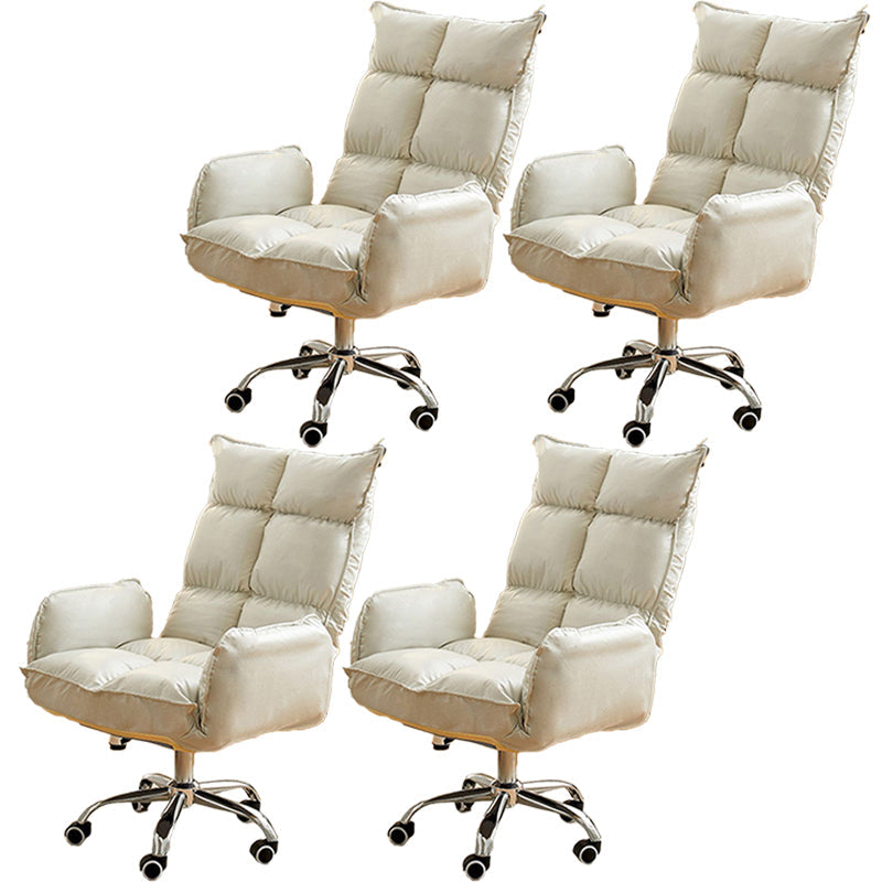 Modern Desk Chair Slide Adjustable Seat Height Office Chair with Wheels