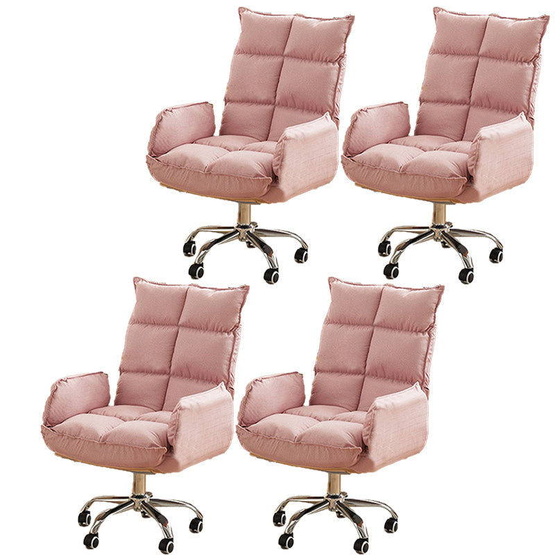 モダンデスクチェアスライド調整可能なシート高さのオフィスチェア付きホイール付き