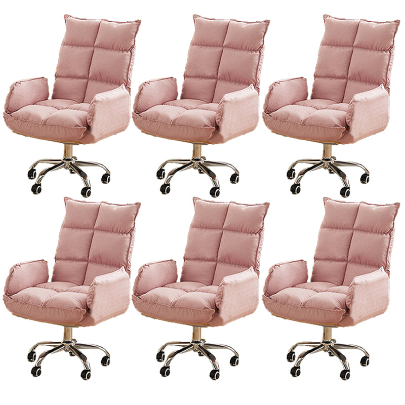 Silla de escritorio moderna deslizamiento de asiento ajustable altura de la oficina con ruedas