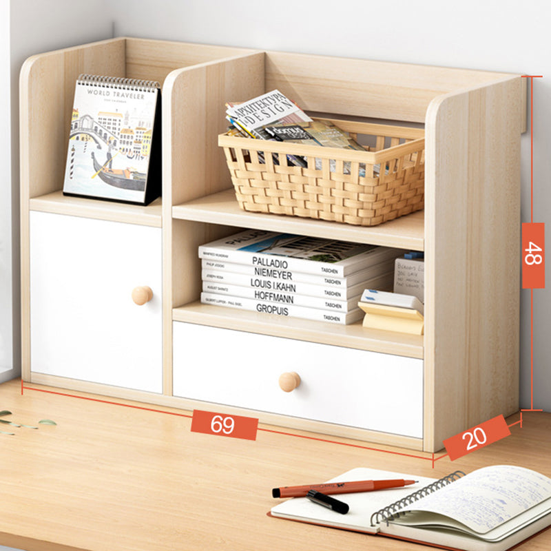 Closed Back Bookshelf Engineered Wood Contemporary Bookcase with Shelves Clearhalo 'Bookcases' 'furn' 'furn_bookcases' 'Furniture' 'Office Furniture' 7711391