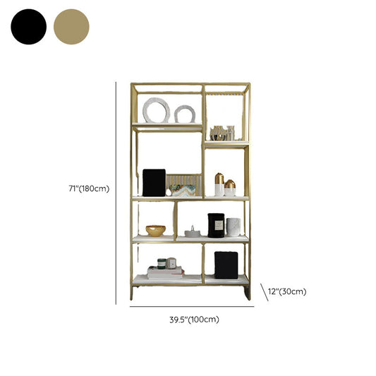 Glam Plank BOEKKAST Metal Open Back Bookshelf voor Home Office