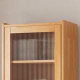 Libreria contemporanea con libreria in legno massiccio con cassetti