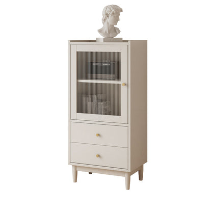 Libreria contemporanea con libreria in legno massiccio con cassetti