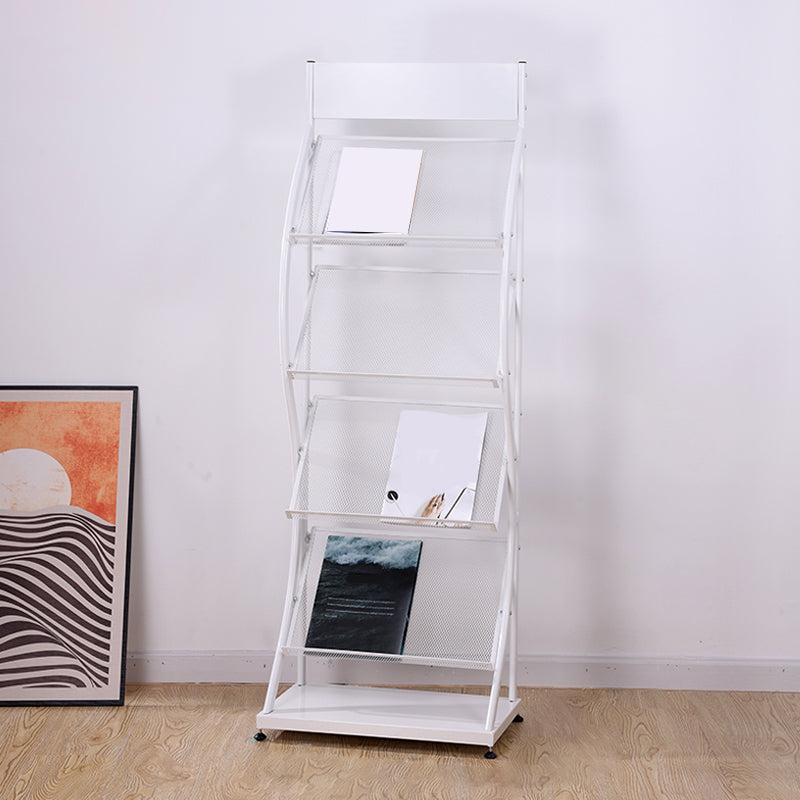 Metal Contemporary vertikales Bücherregal geschlossen Back Bücherregal mit Regalen