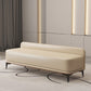 Rectangle Bedroom Bench Modern Seating Bench with Upholstered and Metal Legs Off-White Clearhalo 'Benches' 'Chairs & Seating' 'furn' 'furn_benches' 'Furniture' 'Living Room Furniture' 7711484