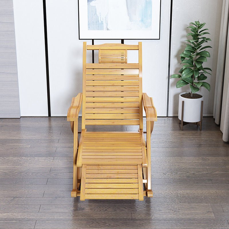 Simple Style Bamboo Rocking Chair Leisure Lounge Lazy Chair for Living Room Clearhalo 'Chairs & Seating' 'furn' 'furn_rocking_chairs' 'Furniture' 'Living Room Furniture' 'Rocking Chairs' 'rocking_chairs' 7711636
