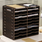 Contemporary Vertical Filing Cabinet Wooden Frame File Cabinet