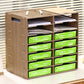 Contemporary Vertical Filing Cabinet Wooden Frame File Cabinet