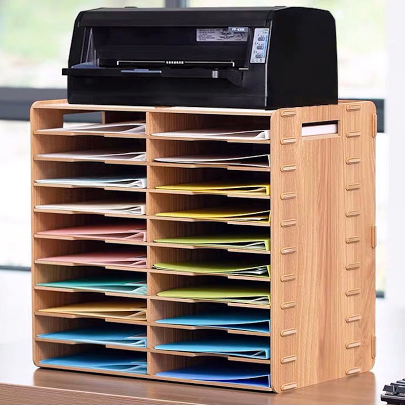 Contemporary Vertical Filing Cabinet Wooden Frame File Cabinet