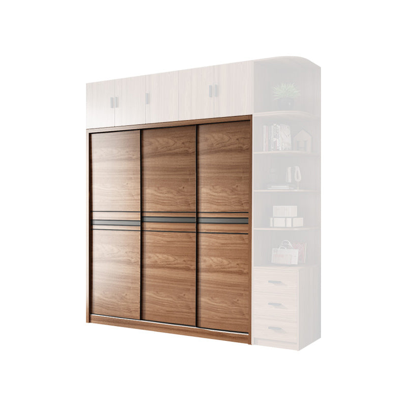 Gabinete de almacenamiento de madera de dormitorio Puertas correderas tradicionales Armario