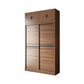 Gabinete de almacenamiento de madera de dormitorio Puertas correderas tradicionales Armario