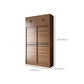 Gabinete de almacenamiento de madera de dormitorio Puertas correderas tradicionales Armario