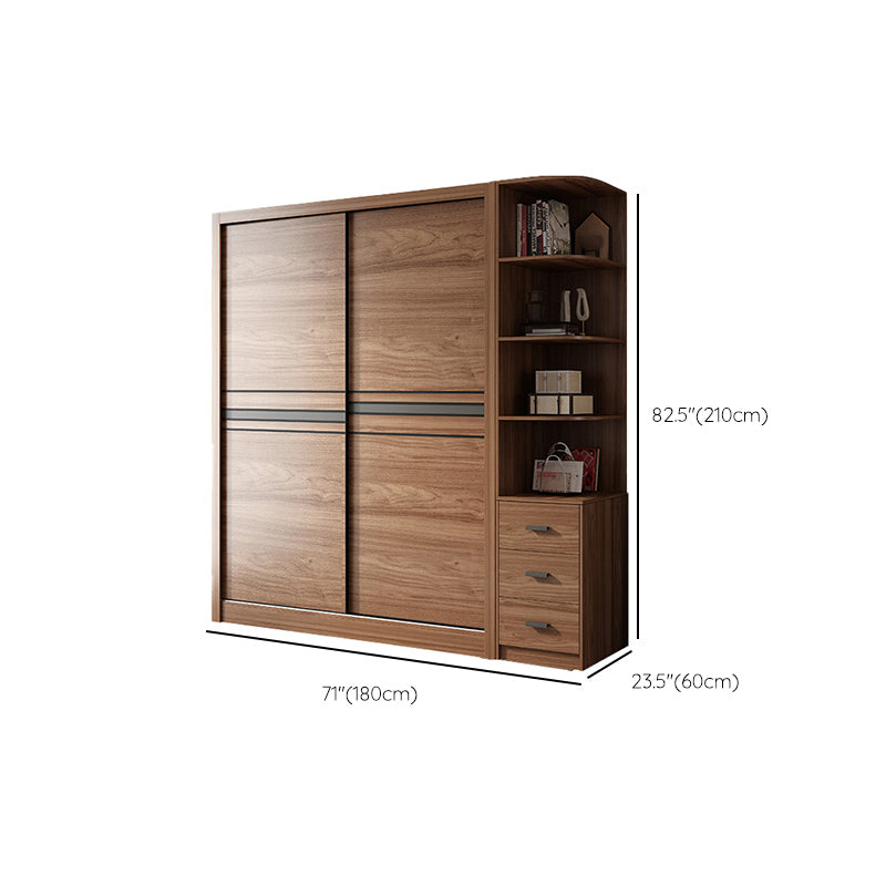 Armoire de rangement en bois de chambre