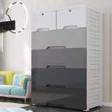 Contemporary Bedroom Wardrobe Plastic Drawers Storage Armoire Clearhalo 'Armoires & Wardrobes' 'armoires_wardrobes' 'Bedroom Furniture' 'furn' 'furn_armoires_wardrobes' 'Furniture' 7711768