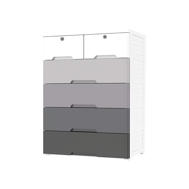 Contemporary Bedroom Wardrobe Plastic Drawers Storage Armoire Clearhalo 'Armoires & Wardrobes' 'armoires_wardrobes' 'Bedroom Furniture' 'furn' 'furn_armoires_wardrobes' 'Furniture' 7711776