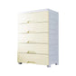 Contemporary Bedroom Wardrobe Plastic Drawers Storage Armoire 20"L x 12"W x 32"H Khaki 5 Clearhalo 'Armoires & Wardrobes' 'armoires_wardrobes' 'Bedroom Furniture' 'furn' 'furn_armoires_wardrobes' 'Furniture' 7711786