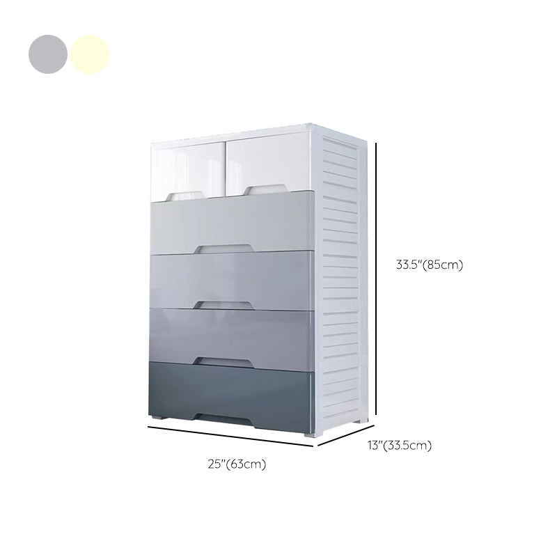 Contemporary Bedroom Wardrobe Plastic Drawers Storage Armoire Clearhalo 'Armoires & Wardrobes' 'armoires_wardrobes' 'Bedroom Furniture' 'furn' 'furn_armoires_wardrobes' 'Furniture' 7711794