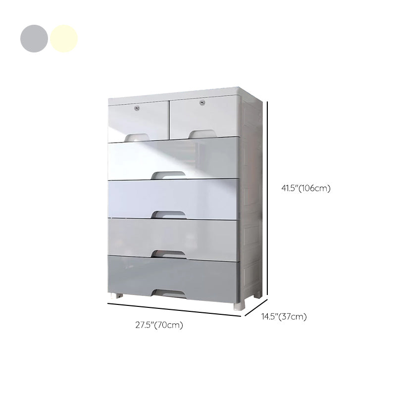 Contemporary Bedroom Wardrobe Plastic Drawers Storage Armoire Clearhalo 'Armoires & Wardrobes' 'armoires_wardrobes' 'Bedroom Furniture' 'furn' 'furn_armoires_wardrobes' 'Furniture' 7711796