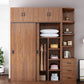 Engineered Wood Wardrobe Armoire Modern Storage Cabinet with Shelves Clearhalo 'Armoires & Wardrobes' 'armoires_wardrobes' 'Bedroom Furniture' 'furn' 'furn_armoires_wardrobes' 'Furniture' 7711799