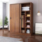 Engineered Wood Wardrobe Armoire Modern Storage Cabinet with Shelves Armoire 55"L x 20"W x 71"H Brown Clearhalo 'Armoires & Wardrobes' 'armoires_wardrobes' 'Bedroom Furniture' 'furn' 'furn_armoires_wardrobes' 'Furniture' 7711801