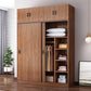 Engineered Wood Wardrobe Armoire Modern Storage Cabinet with Shelves Clearhalo 'Armoires & Wardrobes' 'armoires_wardrobes' 'Bedroom Furniture' 'furn' 'furn_armoires_wardrobes' 'Furniture' 7711804