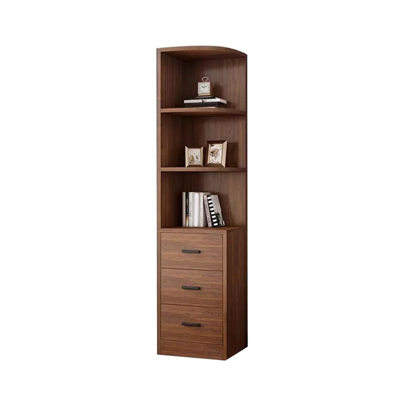 Engineered Wood Wardrobe Armoire Modern Storage Cabinet with Shelves Side Cabinet 16"L x 20"W x 71"H Brown Clearhalo 'Armoires & Wardrobes' 'armoires_wardrobes' 'Bedroom Furniture' 'furn' 'furn_armoires_wardrobes' 'Furniture' 7711815