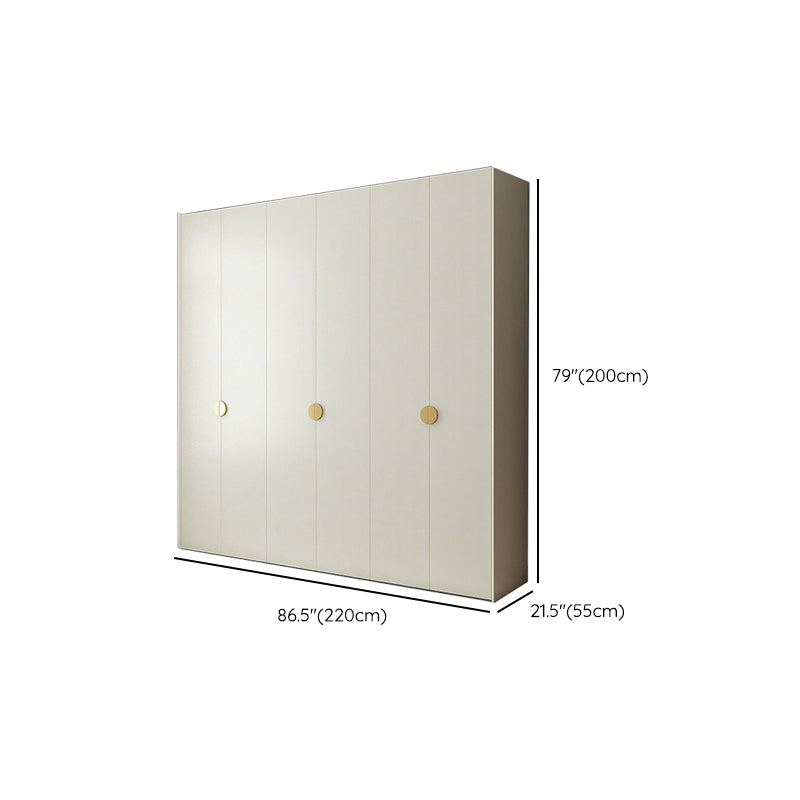 Engineered Wood Wardrobe Cabinet Modern Wardrobe Closet with Shelves for Home Clearhalo 'Armoires & Wardrobes' 'armoires_wardrobes' 'Bedroom Furniture' 'furn' 'furn_armoires_wardrobes' 'Furniture' 7711849