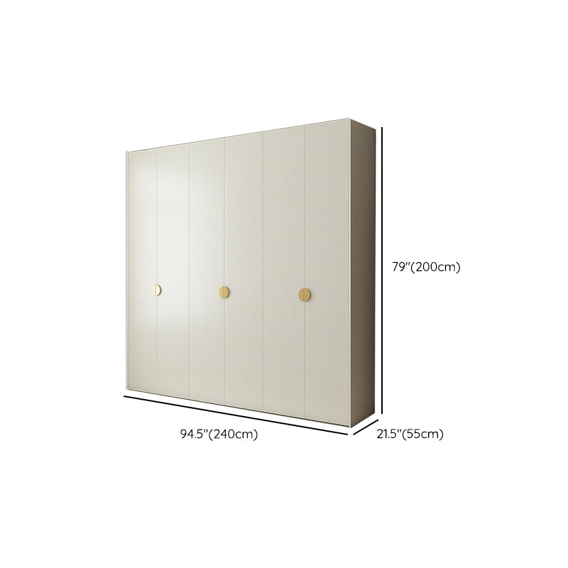 Engineered Wood Wardrobe Cabinet Modern Wardrobe Closet with Shelves for Home Clearhalo 'Armoires & Wardrobes' 'armoires_wardrobes' 'Bedroom Furniture' 'furn' 'furn_armoires_wardrobes' 'Furniture' 7711850