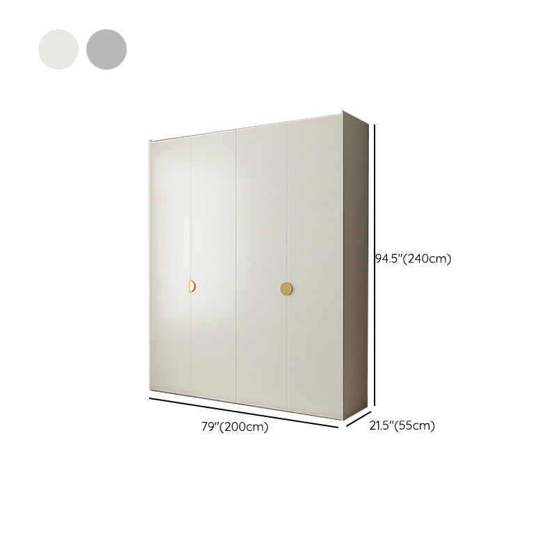 Engineered Wood Wardrobe Cabinet Modern Wardrobe Closet with Shelves for Home Clearhalo 'Armoires & Wardrobes' 'armoires_wardrobes' 'Bedroom Furniture' 'furn' 'furn_armoires_wardrobes' 'Furniture' 7711854