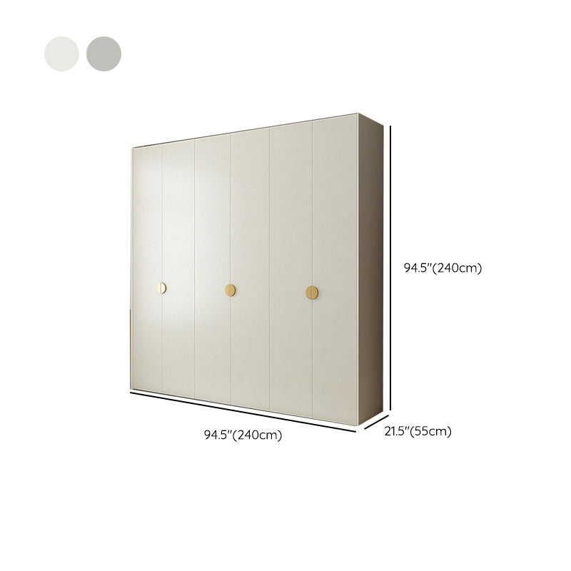 Engineered Wood Wardrobe Cabinet Modern Wardrobe Closet with Shelves for Home Clearhalo 'Armoires & Wardrobes' 'armoires_wardrobes' 'Bedroom Furniture' 'furn' 'furn_armoires_wardrobes' 'Furniture' 7711856