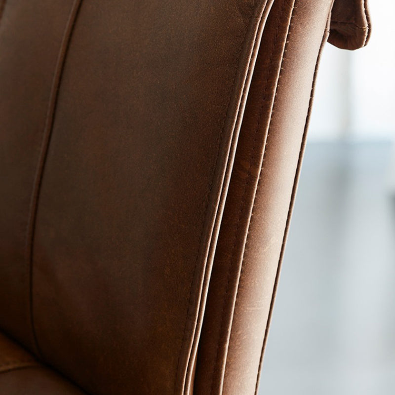 Silla lateral de estilo moderno silla de comedor tapizada con base de metal