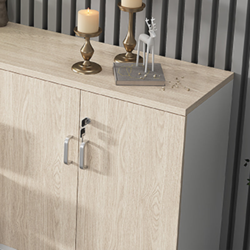 Armadio di archiviazione di stoccaggio nordico mobile in legno di bloccaggio