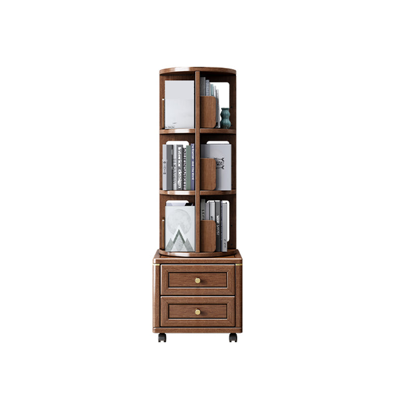 Minimalistic Wooden Accent Chest Living Room Chest with Shelves in Dark Brone 1 Piece 4 Clearhalo 'Cabinets & Chests' 'cabinets_chests' 'furn' 'furn_cabinets_chests' 'Furniture' 'Living Room Furniture' 7713349