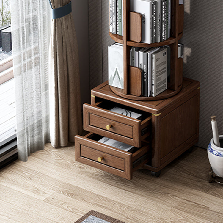 Minimalistic Wooden Accent Chest Living Room Chest with Shelves in Dark Brone Clearhalo 'Cabinets & Chests' 'cabinets_chests' 'furn' 'furn_cabinets_chests' 'Furniture' 'Living Room Furniture' 7713359
