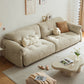 2-seater Scratch Resistant Solid Color Living Room Leather Sofa