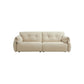 2-seater Scratch Resistant Solid Color Living Room Leather Sofa