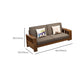 Rubberwood Contemporary Slipcovered Square Arm Sofa for Living Room Clearhalo 'furn' 'furn_sofas' 'Furniture' 'Living Room Furniture' 'Sofa' 'sofas' 7713709