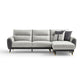 Faux Leather Glam Stain Resistant Square Arm Sofa for Living Room