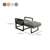 Contemporary Ergonimic Recliner with Side Pockets and Metal Legs