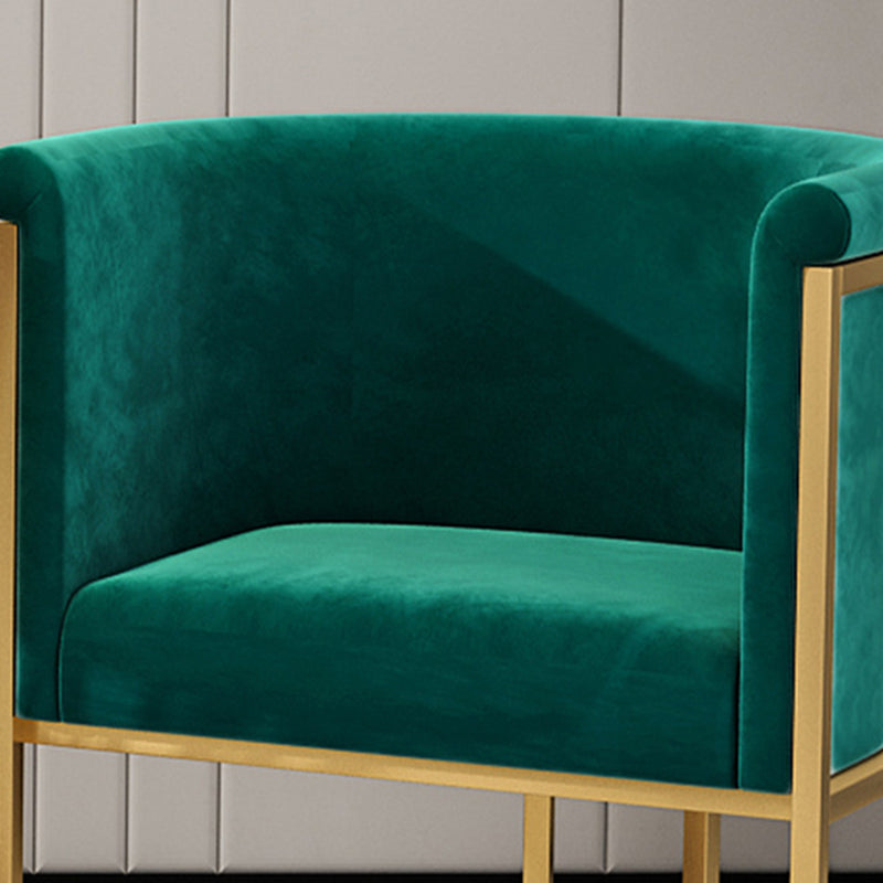 Scandinavian Velvet Pillow Back Sofa for Living Room with Tuxedo Arm Clearhalo 'furn' 'furn_sofas' 'Furniture' 'Living Room Furniture' 'Sofa' 'sofas' 7713919