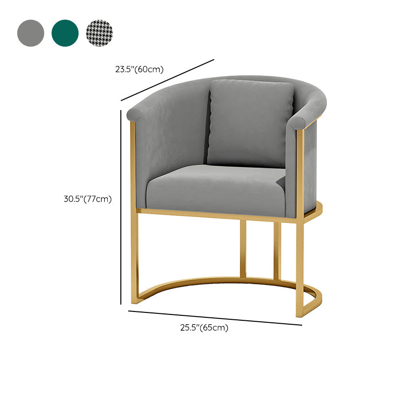 Scandinavian Velvet Pillow Back Sofa for Living Room with Tuxedo Arm Clearhalo 'furn' 'furn_sofas' 'Furniture' 'Living Room Furniture' 'Sofa' 'sofas' 7713922