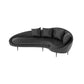 Contemporary Faux Leather Sloped Arm Sofa in Black For Living Room 4-Seater Sofa Clearhalo 'furn' 'furn_sofas' 'Furniture' 'Living Room Furniture' 'Sofa' 'sofas' 7713925