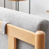 31.5" W Solid Wood Removable Sleeper Sofa Scandinavian Sofa Bed Clearhalo 'furn' 'furn_futons' 'Furniture' 'Futons & Daybeds' 'Futons' 'Living Room Furniture' 7713970